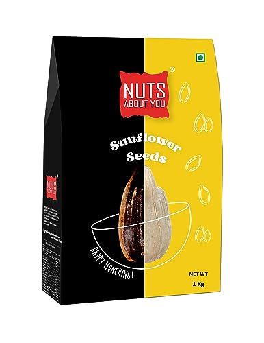 Image of Nuts About You SUNFLOWER Seeds, 1 kg | Raw | Premium | 100% Natural| Diet Food (Pack of 3)
