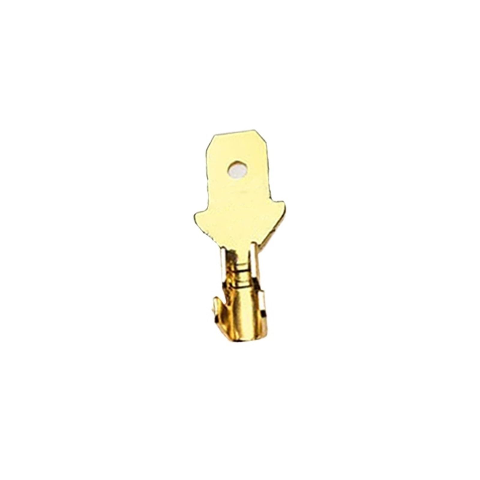 xuyuyan 100Pcs/Lot 2.8/4.8/6.3mm Female And Male Crimp Terminal Brass(4.8 Male Golden)