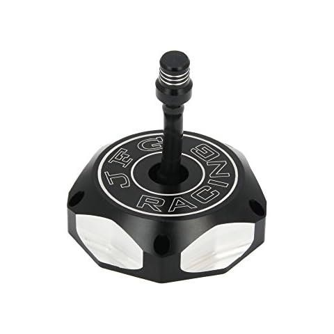 CNC Gas Fuel Tank Cap Cover With Breather Valve Air Vent Hose Tube For XR70R XR80 XR80R XR100R XR200 XR250 XR400 CRF250X CRF250R CRF450R XR600L XR650R TRX450R Dirt Pit Bike Black Cover