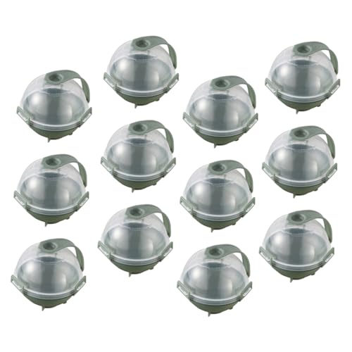 Molde para hielo esférico 12 pzas verde miniatura 1