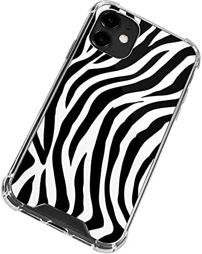Skinit Clear Phone Case Compatible with iPhone 12 Mini - Zebra Print Design