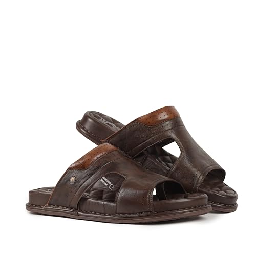 Image of Pierre Cardin Men's Pc1048 Tan-cafe Fisherman Sandal