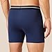 Amazon Essentials Men's Breathable Cotton Underwear Boxer Briefs, Tag-Free, Pack of 5, Charcoal/Dark Blue/Dark Navy, Large
