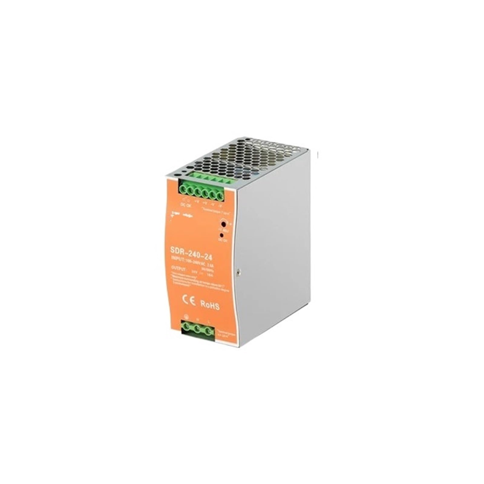 NVSFZGIYG SDR-75W/120W/240W Switching Power Supply 220V to 24V Rail Type 12v48v DC Voltage Regulated EDR Transformer(SDR-240W-12V 20A)