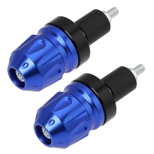 VGOL 1 Par Puños de Manillar Topes de Manillar en Aleación de Aluminio Compatible con Yamaha MT-125 2015-2025 Azul