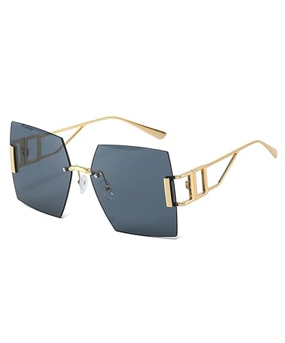 ENSARJOE ���僁�^���������X�T���O���X - 65mm �X�N�G�A�t���[�� ����e���v���A���f�B�[�X�t�@�b�V���� UV400���K�l, 81097-�u���b�N�B