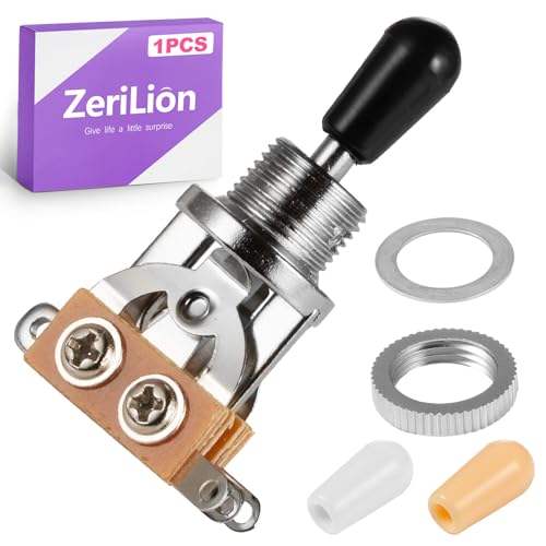 ZeriLion 3-Way Toggle Selector Switch (DPDT) - Includes Knob Cap - Replacement Part for Pickup...