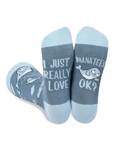 Chaussettes lamantin InnoBeta taille unique pour idée cadeau anniversaire
