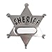 ArtCreativity Metal Sheriff Badges - Pack of 12 - with a Space for Personalized Name and Safety Pin Enclosure - Fun Party Favor - Police Pretend Play - Amazing Gift Idea for Boys and Girls Ages 4+