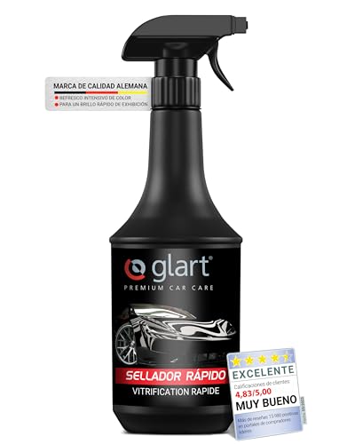 Glart 451SV sellado rápido para la pintura del coche de 1 litro, ideal para cuidado del coche, motocicleta, caravana, bicicleta. genera brillo profundo, remueve leve suciedad, fácil de aplicar.