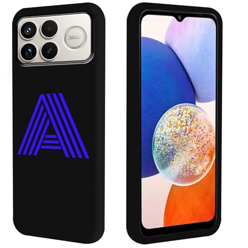 FortiCase Custodia Personalizzata per Xiaomi Poco F8 Pro,Nero Silicone Cover,con con Iniziali/Testi Disegni,per Xiaomi Poco F8 Pro Personalizzata Case -DYZ