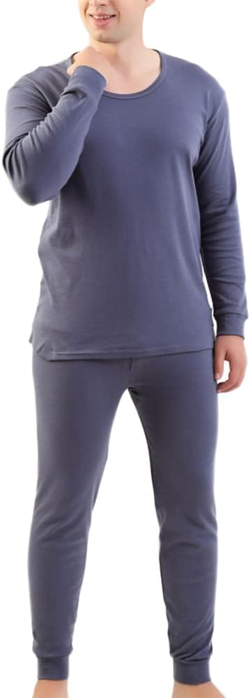 HSQSMWJ Men's Thermal Underwear Set Long Johns Fleece Lined Winter Hunting Gear Sport 3XL-9XL