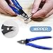 HOPLEX 10 Pcs Professional Model Tools Kit 10 in 1 Adults Hobby Building Tools Set Basic Tools with Nippers Tweezers Needle Files Polishing Bars for Car Airplane Model Building Repairing and Fixing