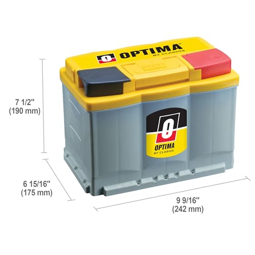 OPTIMA Batteries High Performance DH5 YellowTop Dual Purpose Sealed AGM Car, Truck and SUV Battery, 700 CCA, Maintenance Free, Versitile Mounting, BCI Group Size 47 - Image 3