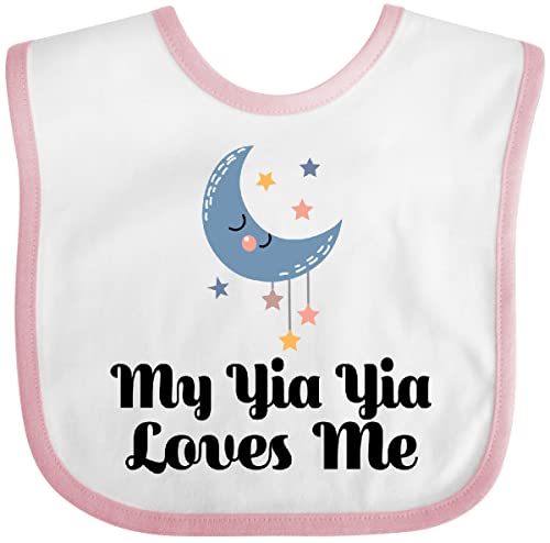 inktastic My Yia Yia Loves Me YiaYia for Grandchild Baby Bib