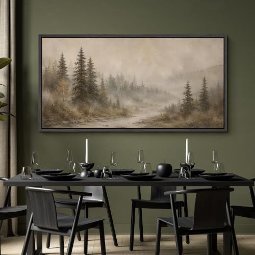 Image of MUDECOR Extra Large Framed Canvas Print Wall Art Pine Art for Living Room