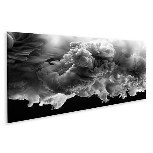 Impression sur toile panorama nuages d'encre pour décoration salon moderne