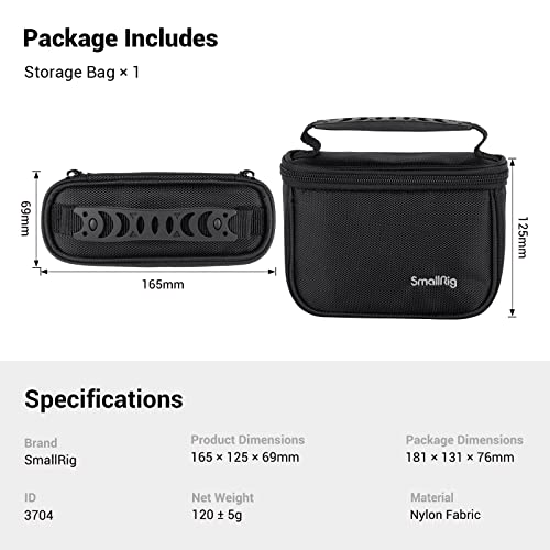 SMALLRIG klein Kameratasche, Mini Camera Bag, Tragetasche, 16 x 12cm - 3704 – Ansicht 3