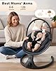 Baby Swing for Infants, Infant Swing with 5 Swing Speed, Built-in Lullabies, 5-Point Harness, Electric Infant Swing with Bluetooth for Indoor & Outdoor Use (Black) #1