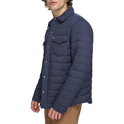 Levi's Men's Quilted Stretch Bomber Shirt Jacket