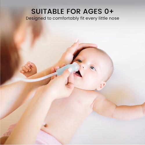 Image of Lulyboo Baby Nasal Aspirator with Case - Reusable BPA-Free Snot Sucker with Soft Tips, Gentle & Effective Relief for Congestion, Easy to Clean, Ergonomic Design for Newborns & Toddlers