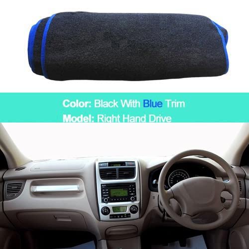 Alfombrilla para salpicadero de coche Kia Sportage 2004-2010 RHD protector solar azul 2