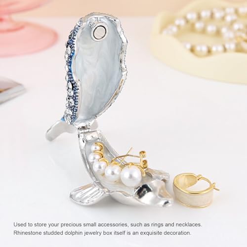 Boîte à bijoux dauphin finis les colliers emmêlés de fille