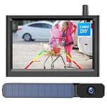 AUTO-VOX Solar Powered Wireless Reversing Camera Kit, 3 Mins DIY Installation, Clear Image Backup Camera with IP69K Waterproof for Cars and Van
