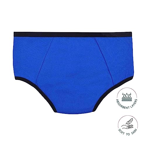 Image of DChica Pack of 1, Period Panties with Anti Microbial Lining for Women, Light to Medium Flow Period Panty Briefs, Easy to Wash, Leak Proof, No Pad Required, Menstrual Underwear