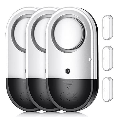 Creative Product Door Window Alarm, Toeeson 120DB Door Alarms for Kids Safety, Slim Pool Window Alarms for Home