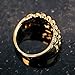 Nugget Ring 14k Gold Plated Yellow Pinky Pimp Finger Hip Hop Style For Man or Women Fashion - Size 7-12 (9)