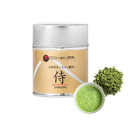Nippon Cha - Samurai Matcha - Premium Green Tea Powder - Japanese Origin - First Harvest - Radiation Free - Zero Sugar - Ceremonial Grade for Everyday Recipes, 30g (1oz) Tin
