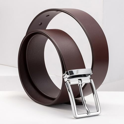 Men's Belt Business Casual Retro Fashion, 38mm Width, Pin Buckle, Suitable for Formal Jeans Casual Pants, Gift4
