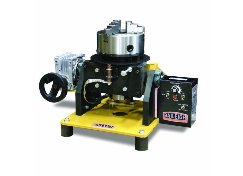 Baileigh WP-1800B; Benchtop Welding Positioner, 8" 3-jaw Chuck with 2-3/8" Through Hole