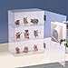 QTLILMNT Acrylic Display Case with Lock Key, Countertop Display Case, Clear Showcase Display Cabinet Safe Storage, Retail Display Case for Collectibles (3 Tier,11.8 x 5.9 x 15.7 Inch)