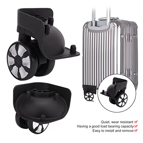 Suitcase Caster, 1 Pair Caster Wheels Plastic Luggage Swivel Casters Mute Suitcase Swivel Wheel Repalcement Parts for Suitcase Trolley Luggage4
