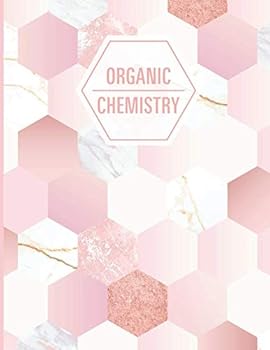 Organic Chemistry: Hexagonal Graph Paper Notebook | Chemistry Laboratory Hexagon Pages Book | Pink Marble Hex