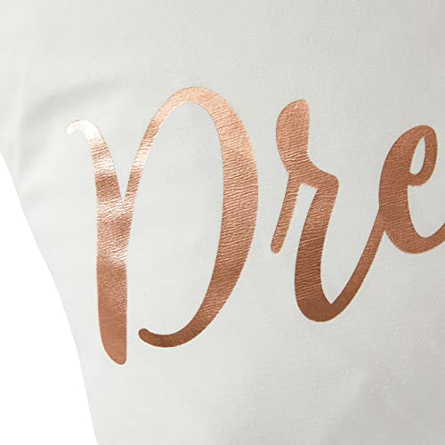 Juvale Set Of 4 Rose Gold Throw Pillow Covers, 17X17 Inch Decorative Pillow Cases With Live, Laugh, Love, Dream In Elegant Script #TOP5