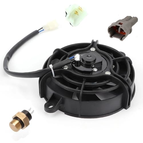 オートバイの冷却ファン オイル クーラー エンジンのラジエーター M16 の臨時雇用者スイッチ 12V のための 150cc-250cc 四輪バギー のためのクォードのため 冷却ファン ラジエータ(Degrees set 65)