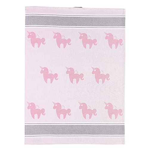 Saewelo Set Of 4 Tea Towels In Gift Packaging, 100% Cotton, 19.7 X 27.6 '' (Unicorn, Pink) #TOP2