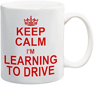 Keep Calm I'm Learning to Drive Mug Gift Present Learner Driving Lessons