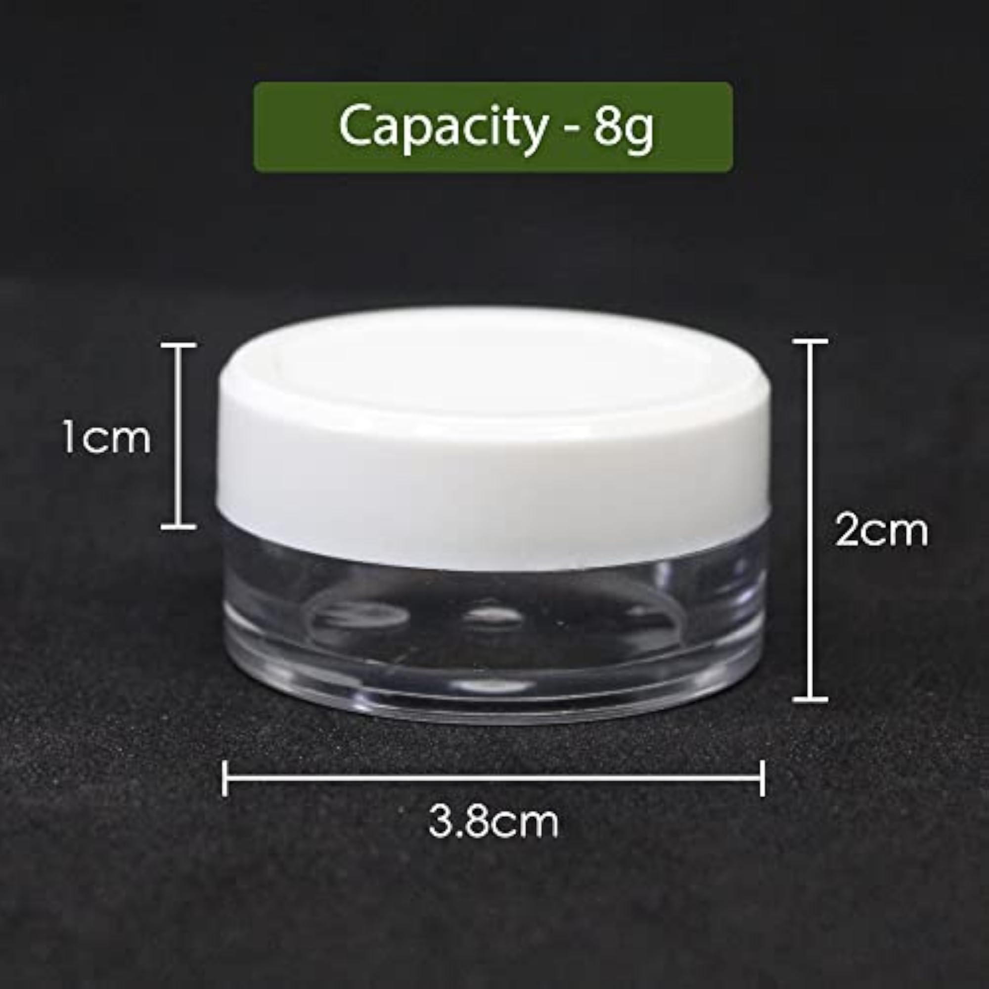 8g Empty Acrylic San Jar Transparent Cosmetic Container