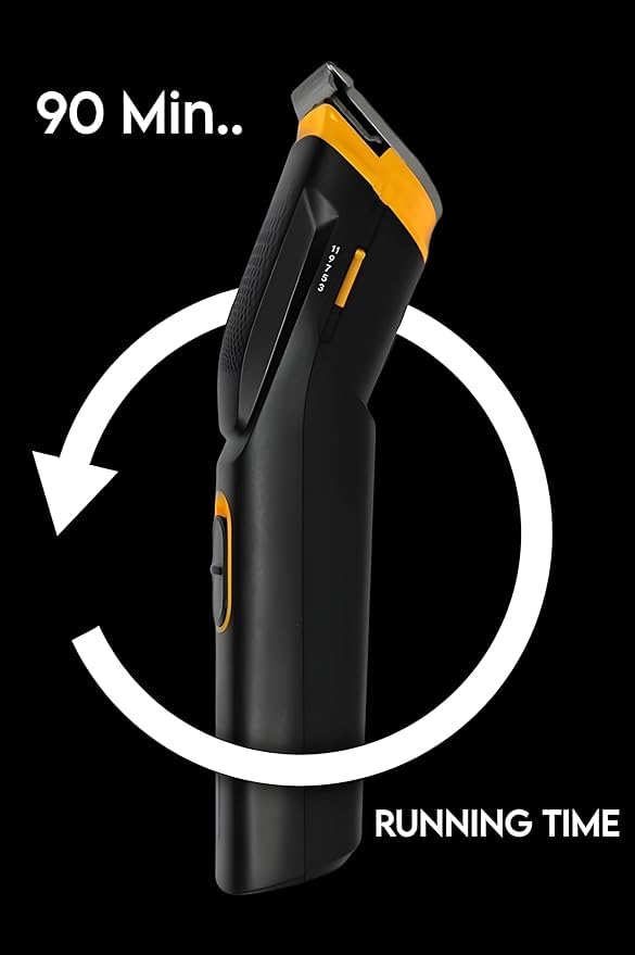 Image of Hair Trimmer for Men AT-509 Professional | Beard, Body Hair Cutting Machine For Man | Type - C Fast Charging | Adjustable Combs | 90 Min Run Time | Men's Beard Finishing Battery Powered