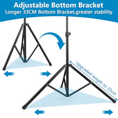Image of Foldable Stable Music Stand & Table Stand 2 in 1 Dual Use, Height Adjustable Music Stand with Waterproof Carry Bag, Music Holder for Children and Adults, Music Stand Black