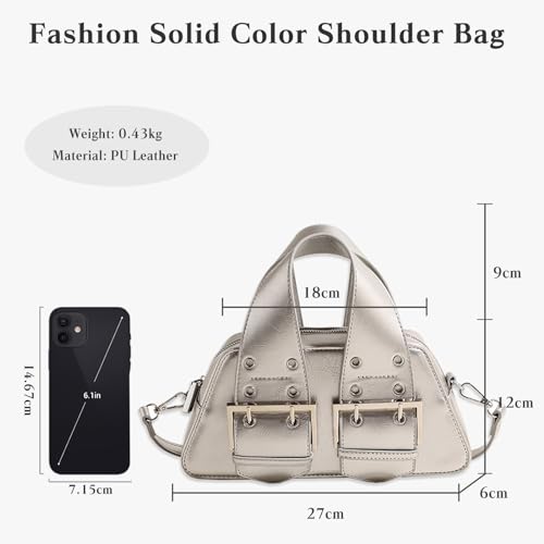 Bolso Bandolera de Cuero PU para Mujer miniatura 3