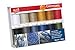 Gütermann creativ Set de fil à coudre avec 12 bobines fil jeans professionnel Denim 100 m dans des coloris typiques pour coutures jeans