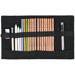 Ensemble de 22 Crayons de Dessin Marco pour Croquis - Idéal pour les Débutants