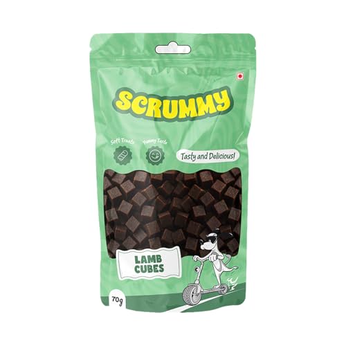 Image of Scrummy Lamb Cubes Dog Treats, 70g Soft & Tasty Training Snacks | High Protein, Easy to Digest, Healthy Rewards for Puppies & Adult Dogs