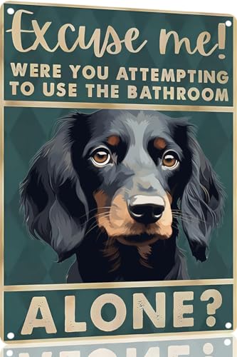 TopPacific Gordon Setter Dog Poster en métal pour amoureux des chiens 30,5 x 40,6 cm Décoration murale rétro en métal (1528B)