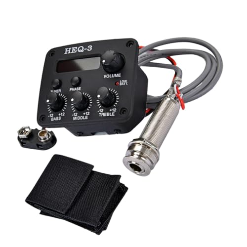 Égaliseur micro 3 bandes pour guitare acoustique pour éviter les pannes de batterie sur scène
